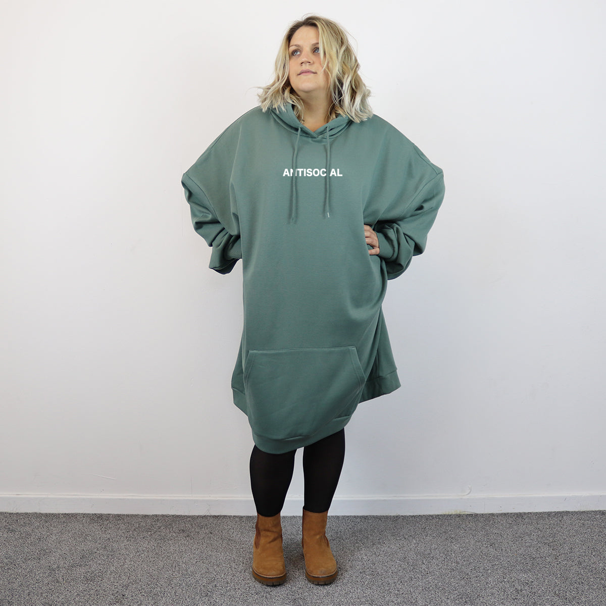 Antisocial - New Style - Huge Size - Oversized Comfy Hoody